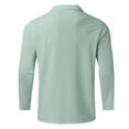 thumbnail image 3 of Jalioing Men's Golf Shirt Casual Long Sleeve Half Zip Collared T Shirt Dressy Fashion Ribbed Stretchy Tops, 3 of 5