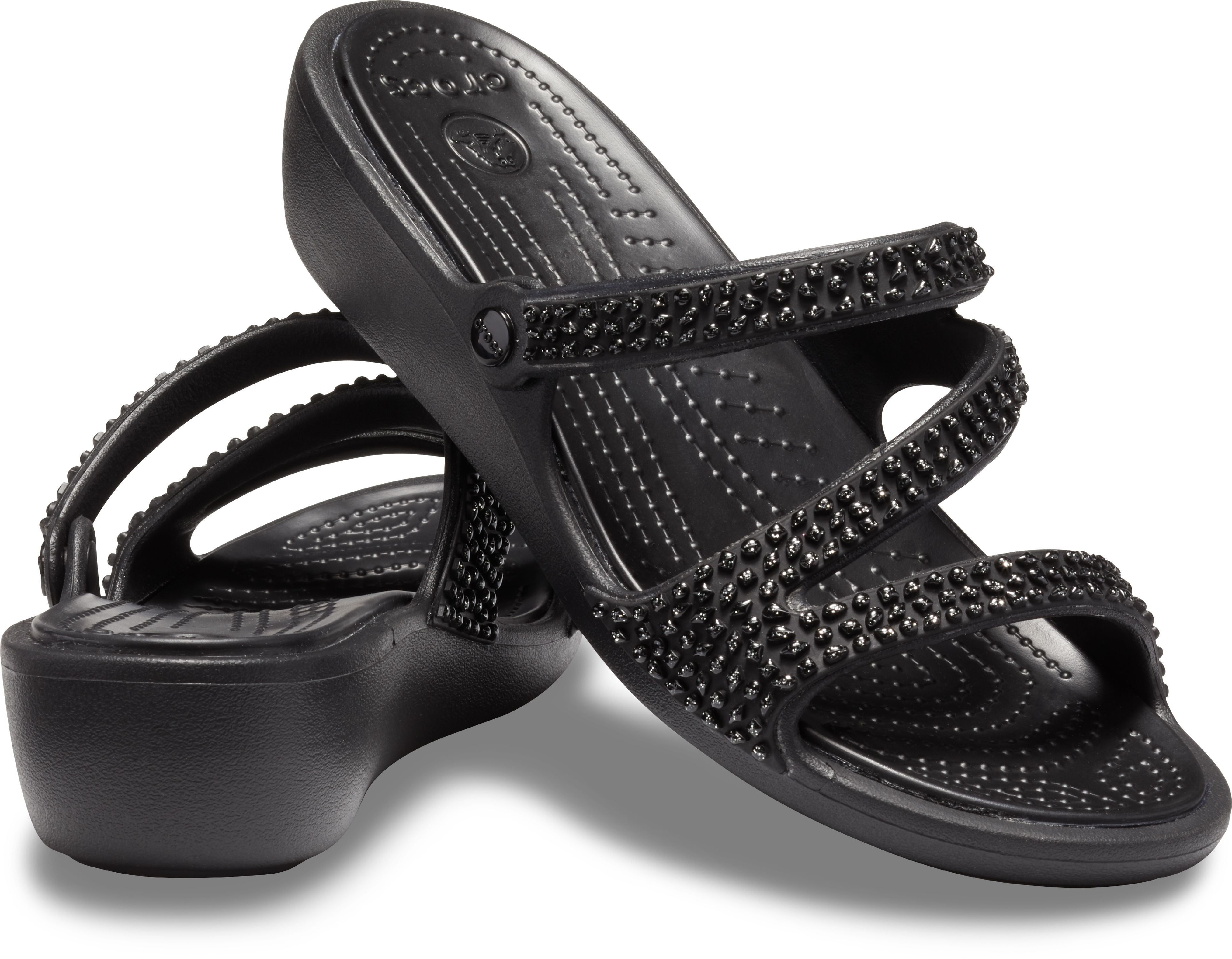 Crocs Women's Patricia Diamante Wedge Sandals 