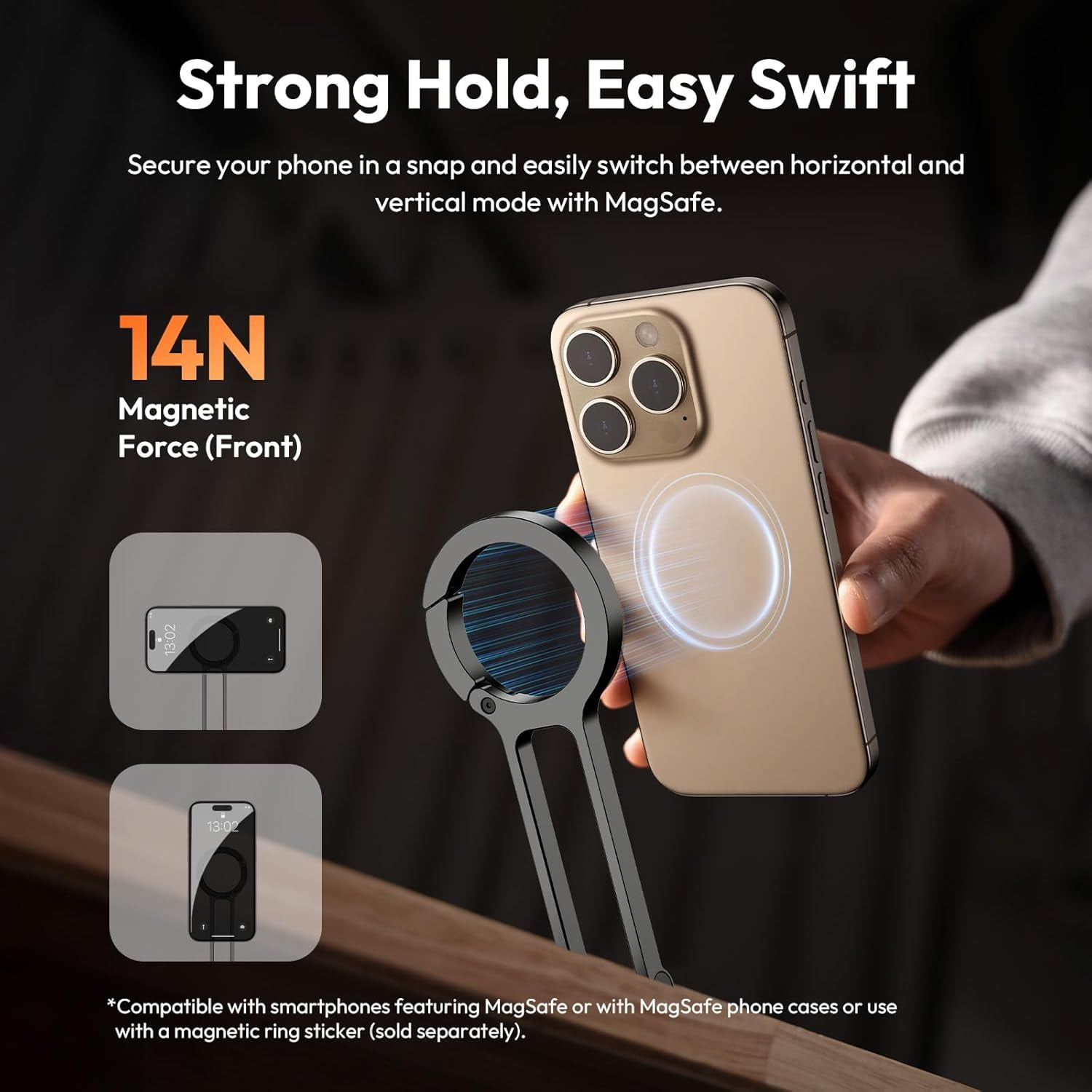 ULANZI 2-in-1 Magnetic Phone Tripod & Selfie Light Kit,MA30 Phone Stand with LM19 2500K-8500K LED Fill Light for Photo/Vlog/Video