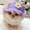 Light Purple, variant on Cat Bonnet Hat Costume Soft Cotton Knit Cat Hat for Pet Photography Daily Wear Party Outings and Decorative Styling(Light Pink,M)