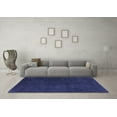 thumbnail image 3 of Ahgly Company Indoor Square Abstract Blue Modern Area Rugs, 5' Square, 3 of 4