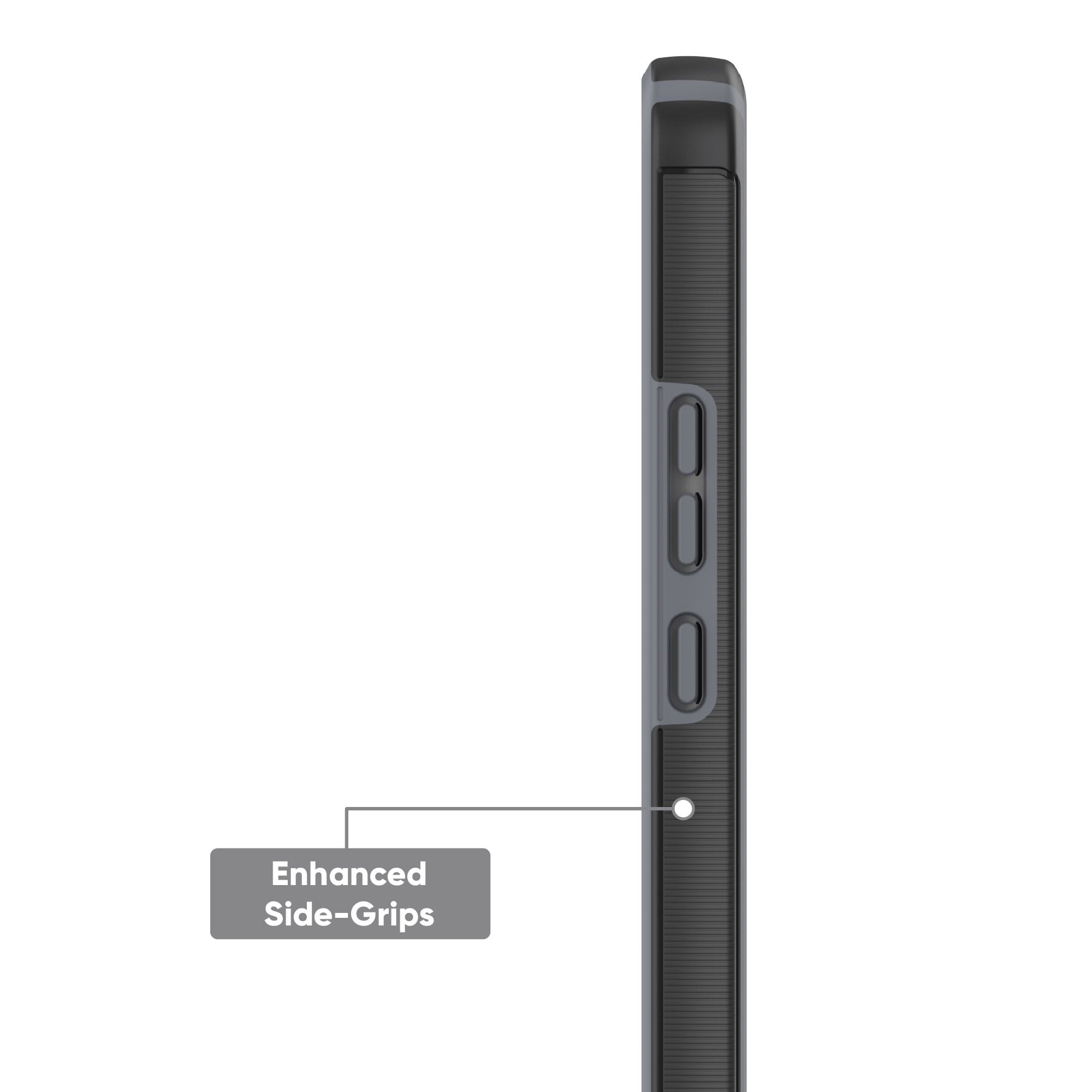onn. Slim Rugged Phone Case for Samsung Galaxy A54 5G - Black/Gray