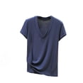 thumbnail image 3 of Thousandth Plus Size T-Shirt for Women Casual Modal Blouses Deep V-Neck Breathable Fitted Trendy Pullover Plain Short Sleeve Basic Slim Fit Tops, 3 of 7