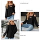 thumbnail image 3 of Camisa con hombros descubiertos Top de manga larga para mujer moda holgada ANGGREK  Otros, 3 of 5