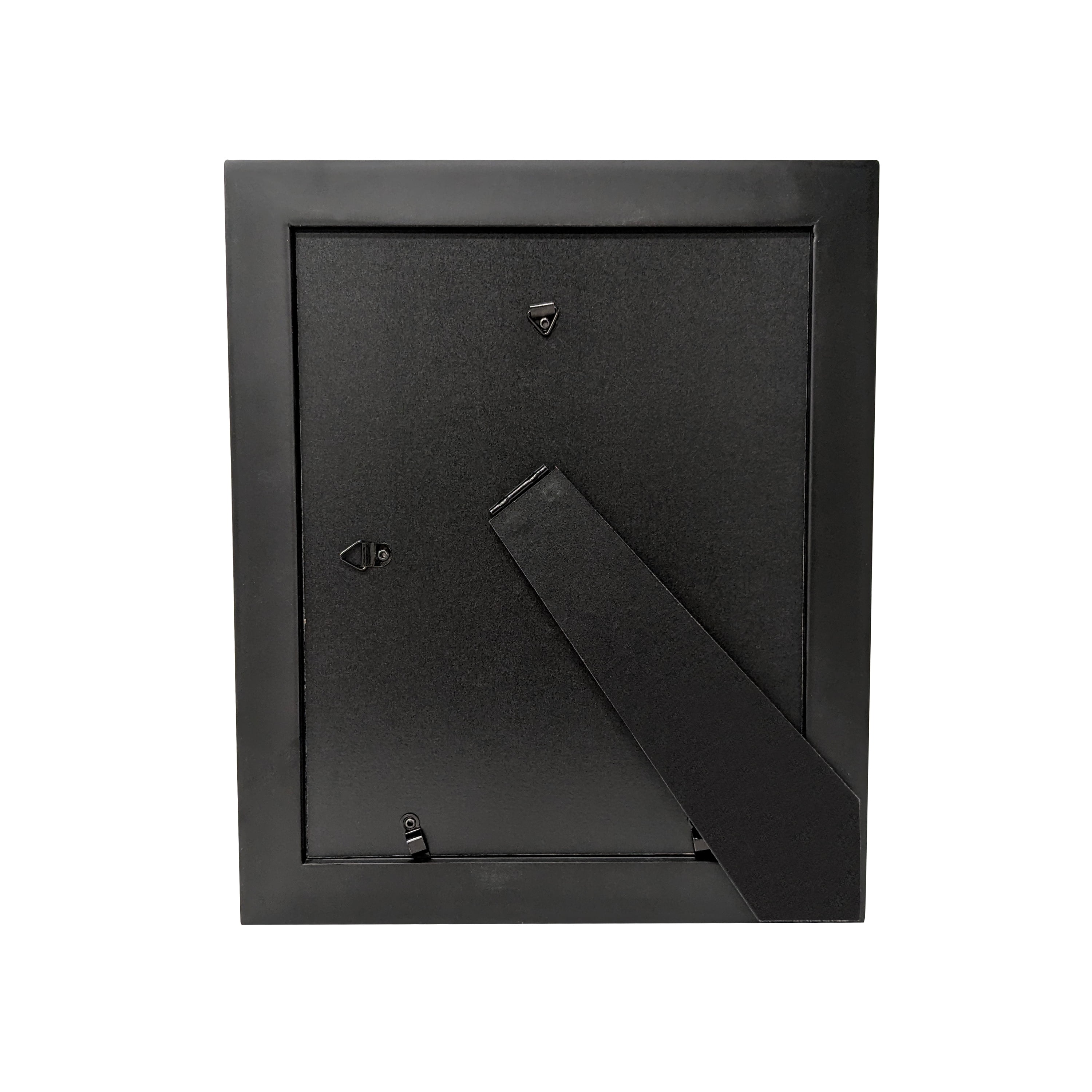 (2 pack) Mainstays 8 x 10 Black Wide Beveled Tabletop Picture Frame Set, 4 Pack