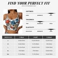 thumbnail image 5 of Goofa French Food Printed Sports Bras for Women, High Impact Running Bra Workout Crop Tank Tops Longline Sports Bra Push up-, 5 of 9