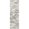 thumbnail image 1 of HomeRoots 353787 2 ft. 2 in. x 6 ft. 11 in. Runner Polypropylene Ivory & Mist Area Rug, 1 of 1