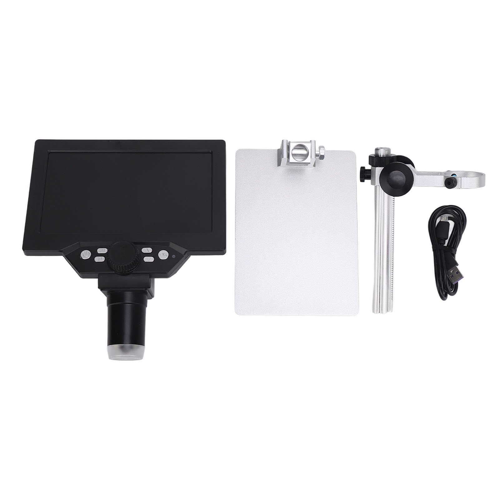 Dcorn Microscope Numérique 7" 1200X 12MP 1080P – Écran LCD HD, LED Réglables, Photos/Vidéos, Windows/Mac