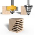 thumbnail image 3 of 8mm Tige Feuillure Routeur Bit Routeur Bit avec 6 Roulements Réglables 1/8", 1/4", 5/16", 3/8", 7/16", 1/2" Outil de Travail du Bois, 3 of 5