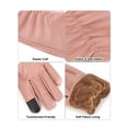 thumbnail image 4 of Gustave PU Leather Winter Gloves for Women 2 Pairs Warm Fleece Lined Touchscreen Texting Gloves Thick Thermal Windproof Driving Gloves for Cold Weather "Pink", 4 of 6