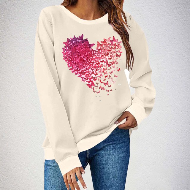 TaTaai Hoodies Shirts for Women Early Fall Long Sleeve Tops Vintage Graphic Outfits Tops Fashion Pullover Tees Gift