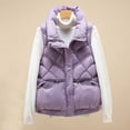 thumbnail image 2 of Hueook Winter Vest for Women Lightweight Warm Winter Coats Polar Soft Vests Outerwear with Zip Up Pockets Sleeveless Jacket for Winter 50% Off Clearance, 2 of 4