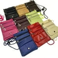 thumbnail image 3 of Genuine Cowhide Leather Passport Holder - Travel Wallet Safety Purse, 3 of 13