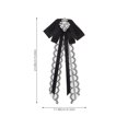 thumbnail image 4 of Broche de lazo para mujer, broche de pajarita para camisa, broche de ramillete para cuello universitario, accesorio para ropa, 4 of 7