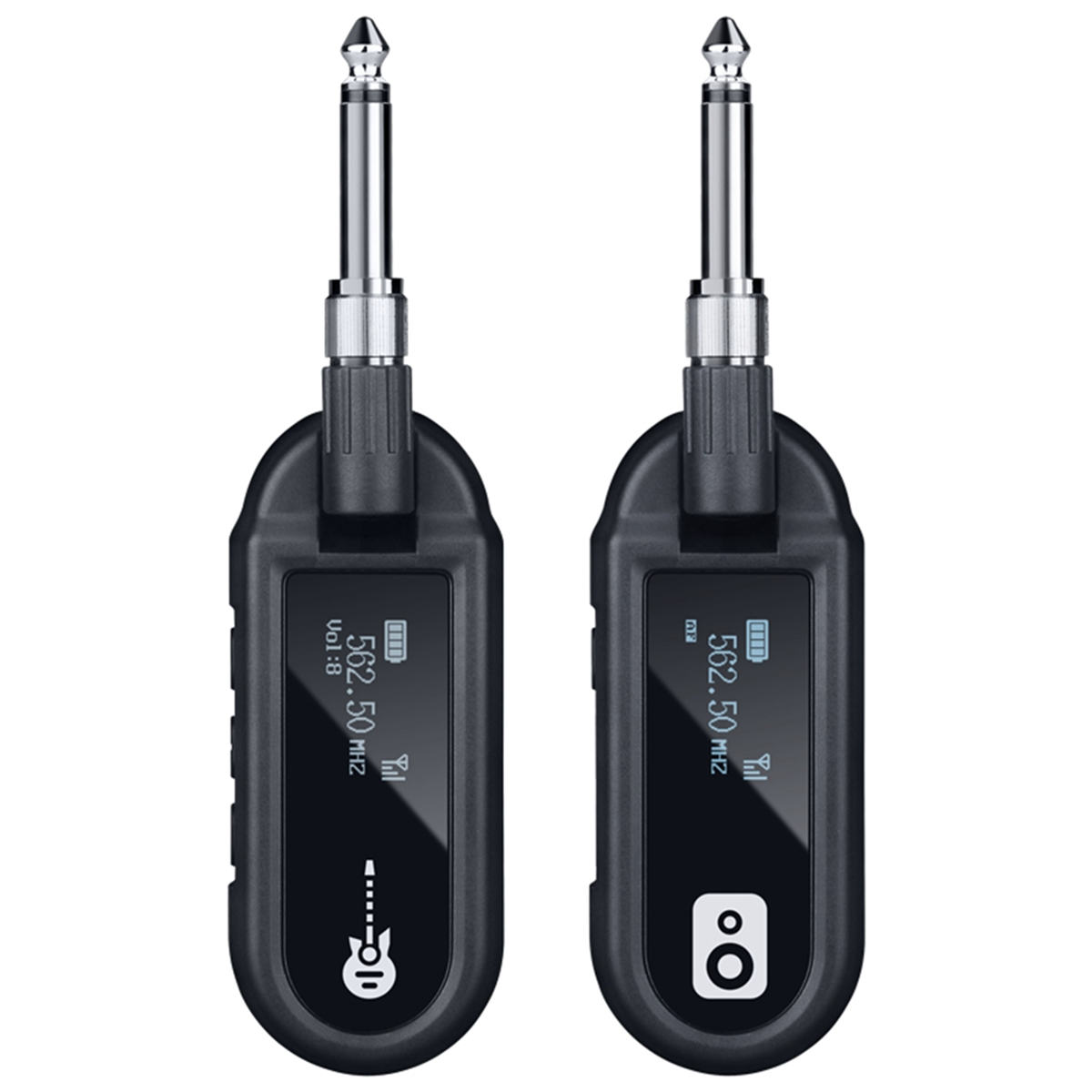 M02 UHF Wireless System Transmitter and Receiver for Guitar Violin Bass Electric Piano Keyboard Instrument Electric Drum