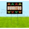 Fiesta Burritos (18" x 24") Yard Sign, Includes Metal Step Stake