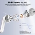 thumbnail image 2 of Wireless Earbuds, 2025 Bluetooth 5.4 Headphones in Ear Buds, 40H HiFi Stereo Bluetooth Earbuds, 2 of 10