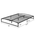 thumbnail image 3 of 10 Inch Metal Platform Queen Size Bed Frame with Sturdy Steel Slats Support, Mattress Foundation, No Box Spring Needed, Easy Assembly, Black (Queen, 10 Inch), 3 of 7