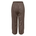 thumbnail image 6 of TRUBKH Womens Sweatpants Cargo Pants Vintage Pants Flare Pants Womens Fall Pants Wide Leg Sweat Pants Corduroy Pants Coffee L, 6 of 7