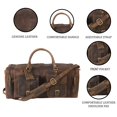 thumbnail image 3 of Bolsa de viaje KomAlc de piel deportiva de 60 cm con bolsillos, 3 of 8