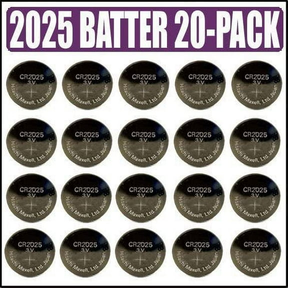 Top Brand CR2025 3 Volt Lithium Battery 20 Pack