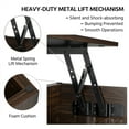 thumbnail image 4 of Yaheetech 47.5in Wooden Lift Top Coffee Table with Hidden Compartment for Living Room, Espresso, 4 of 12