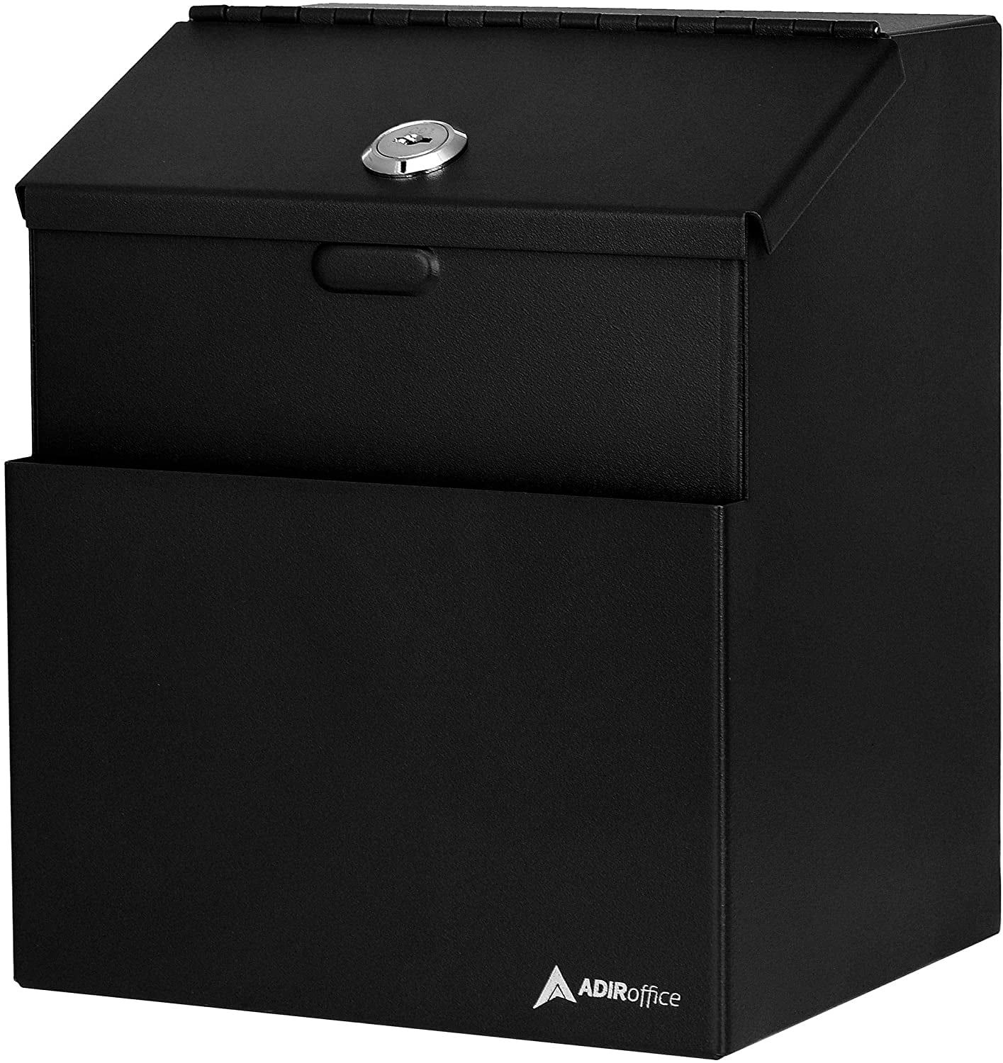 AdirOffice Wall Mountable Steel Suggestion Box with Lock Donation Box