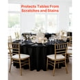 thumbnail image 2 of KFFKFF 6 Pack Polyester Table Cloth, 120 Inches in Diameter, Stain- & Wrinkle- Resistant, Machine Washable Table Clothes, Polyester Fabric Table Covers, 2 of 9