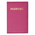 thumbnail image 4 of menswallet Genuine Leather Gold Logo Passport Cover Holder for Travel 151 CF (C) Baby Blue, 4 of 22