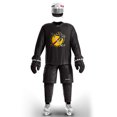 thumbnail image 3 of Camiseta de práctica de hockey sobre hielo personalizada, negra, ligera, delgada y transpirable, de alta calidad, serie H80 y camiseta de calle grande (todos los tamaños), 3 of 5