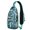 Greenish-blue-46, variant on Golden Sun and Moon Cosmic Print Sling Bag, Lightweight Gothic Crossbody Backpack, Adjustable Strap, Durable Travel Daypack for Outdoor Enthusiasts and Office Use