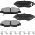 thumbnail image 2 of Front Ceramic Brake Pads w/Hardware Kits Fits for Honda Accord Civic CR-V CR-Z Element FIT Pilot, Acura ILX Ceramic Low Dust Brake Pad-4 Pack Fits select: 2006 HONDA PILOT EX, 2 of 5
