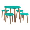 thumbnail image 2 of Comedor Circular Estilo Infantil Natura Pino Duduk turquesa 1 Duduk Natura, 2 of 2
