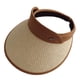 thumbnail image 1 of Sombrero ajustable con circunferencia de la cabeza de 55 a 58 cm, sombrero de paja con parte superior vacía para verano para mujer, sombrero para el sol con protección solar y, 1 of 5
