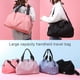 thumbnail image 4 of Sonducket Bolsa de viaje de repuesto de Color sólido, telescópica, de gran capacidad, con asa de elevación de un solo hombro, bolsa para Bolsas de mensajero y de hombro Rosa oscuro, 4 of 6