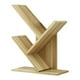 thumbnail image 1 of Estantería organizadora de madera de 3 niveles | Librería pequeña de escritorio con 3 estantes abiertos | Estantería estrecha de pie en beige y marrón,Beige,Free Size, 1 of 2