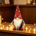 thumbnail image 4 of Nkmbld 4th of July Patriotic Gnomes Decorations Handmade Plush Gnomes Table Decorations Farmhouse Tiered Tray Decorations for Kitchen Desk Table Shelf Decor, 4 of 8