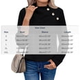 thumbnail image 3 of Smupbvky Womens Cable Knit Sweater Funnel Neck Button Pullover Trendy Winter Casual Cuffes Long Sleeve Thick Tops (XL, Purple), 3 of 7