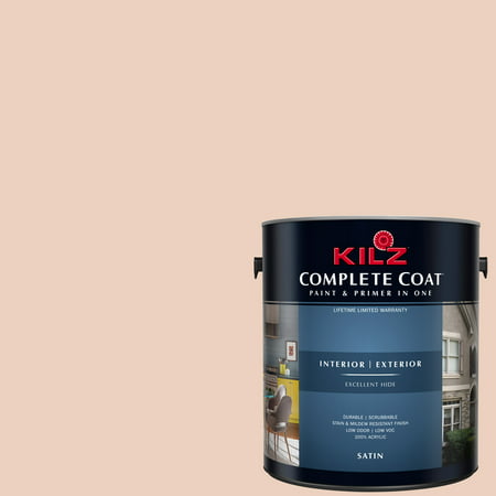 KILZ COMPLETE COAT Interior/Exterior Paint & Primer in One, #LC170-02 Dusty (Best Dusty Pink Paint)