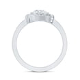 thumbnail image 2 of Rosec Jewels Lab Created Diamond Circle Engagement Ring with Halo - 6mm - EF-VS Quality, 14K White Gold, US 12.00, 2 of 8