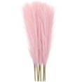 thumbnail image 3 of Shisuyan Bohemian Style Pink Polyester Artificial Pampas Grass 6Pcs 17.7X5.9X0.2In, 3 of 8