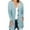 Light Blue, variant on yievot Women's Chunky Knit Open Front Sweaters Long Sleeve Button Cardigan Outerwear Coats with Pockets