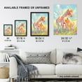 thumbnail image 3 of Artery8 Cute Rainbow Ponies in Flower Meadow Cartoon Kids Bedroom Nursery Large Wall Art Poster Print Thick Paper 18X24 Inch, 3 of 3