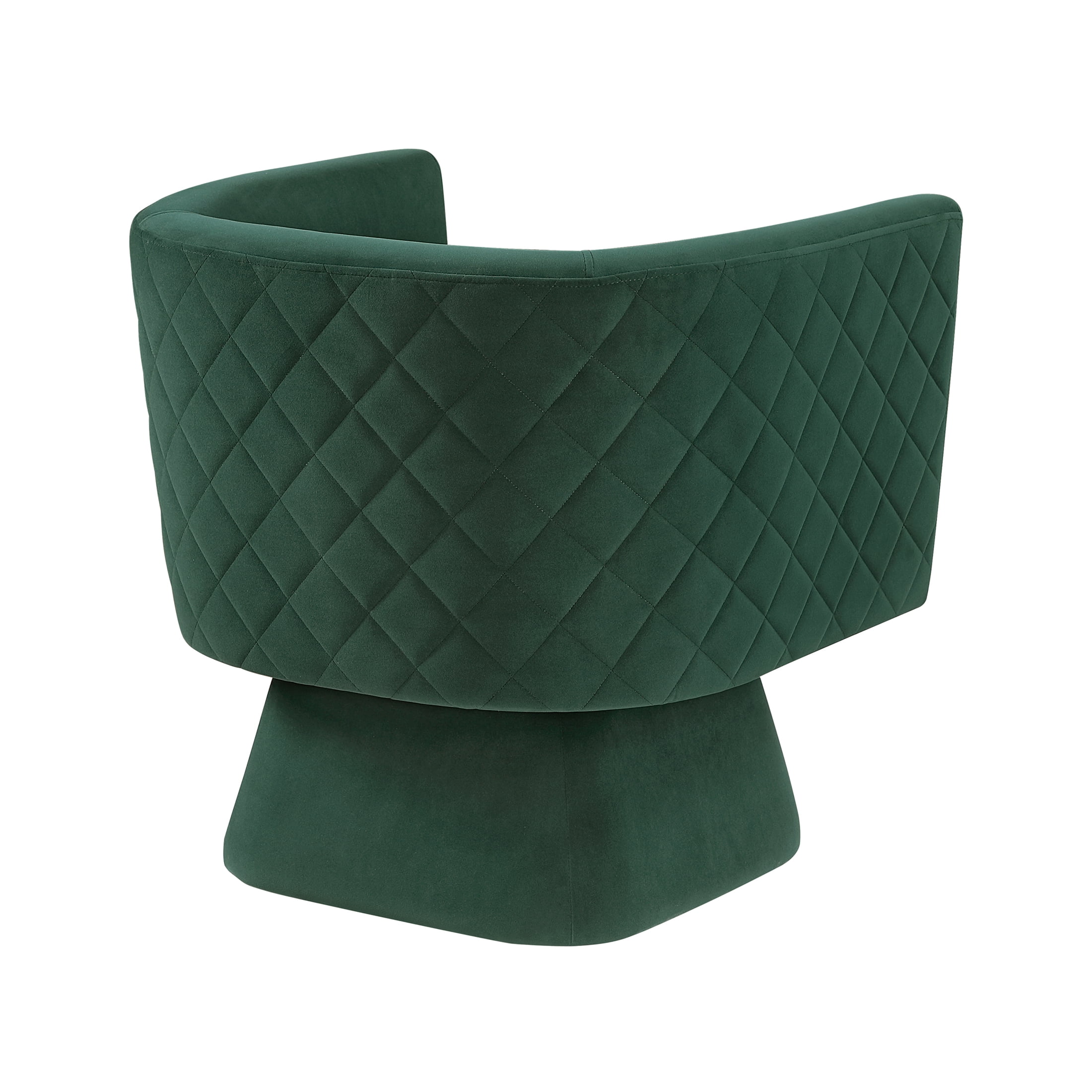 OakvillePark Valemont Velvet Swivel Barrel Chair, Green