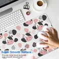 thumbnail image 4 of Long Mouse Pads for Desk,White Cow Black Spot Geometric Pattern Desk Mats on Top Of Desks, Desk Mouse Pad Extra Large with 3mm Non-Slip Base and Stitched Edge for Gaming,Office,Work,Home 31.5"x11.8", 4 of 6