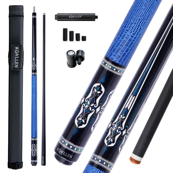 KONLLEN Carbon Fiber Pool Cue Stick 11.5mm Low Deflection Inlay Billiard Pool Cue Sticks