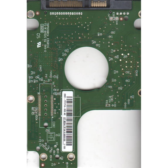 WD5000BEKT-75KA9T0, 2061-771714-002 AC, WD SATA 2.5 PCB