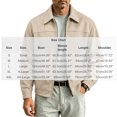 thumbnail image 7 of Dpjklzsn Mens Faux Suede Jacket Zip Up Collar Lightweight Trucker Coat with Pockets for Casual Daily Wear, 7 of 7