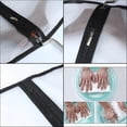 thumbnail image 3 of Bolsa para colgar ropa, 7,3 x 14,7 m, ligera, transparente, con cremallera completa, para trajes negros (juego de 6), funda transpirable de PEVA para guardar ropa en el armario (7,3 x 14,7 m), 3 of 5