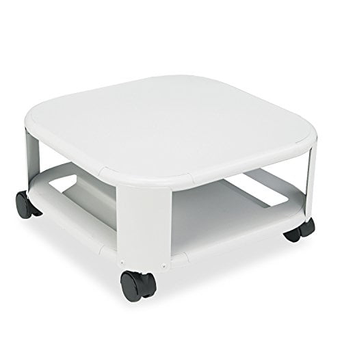 Martin Yale 24050 Mead-Hatcher Mobile Support d'Imprimante en Acier à Deux Étagères, Accepte la Plupart des Tailles d'Imprimantes Laser et Jet d'Encre, jusqu'à 18 Pouces de Large x 18